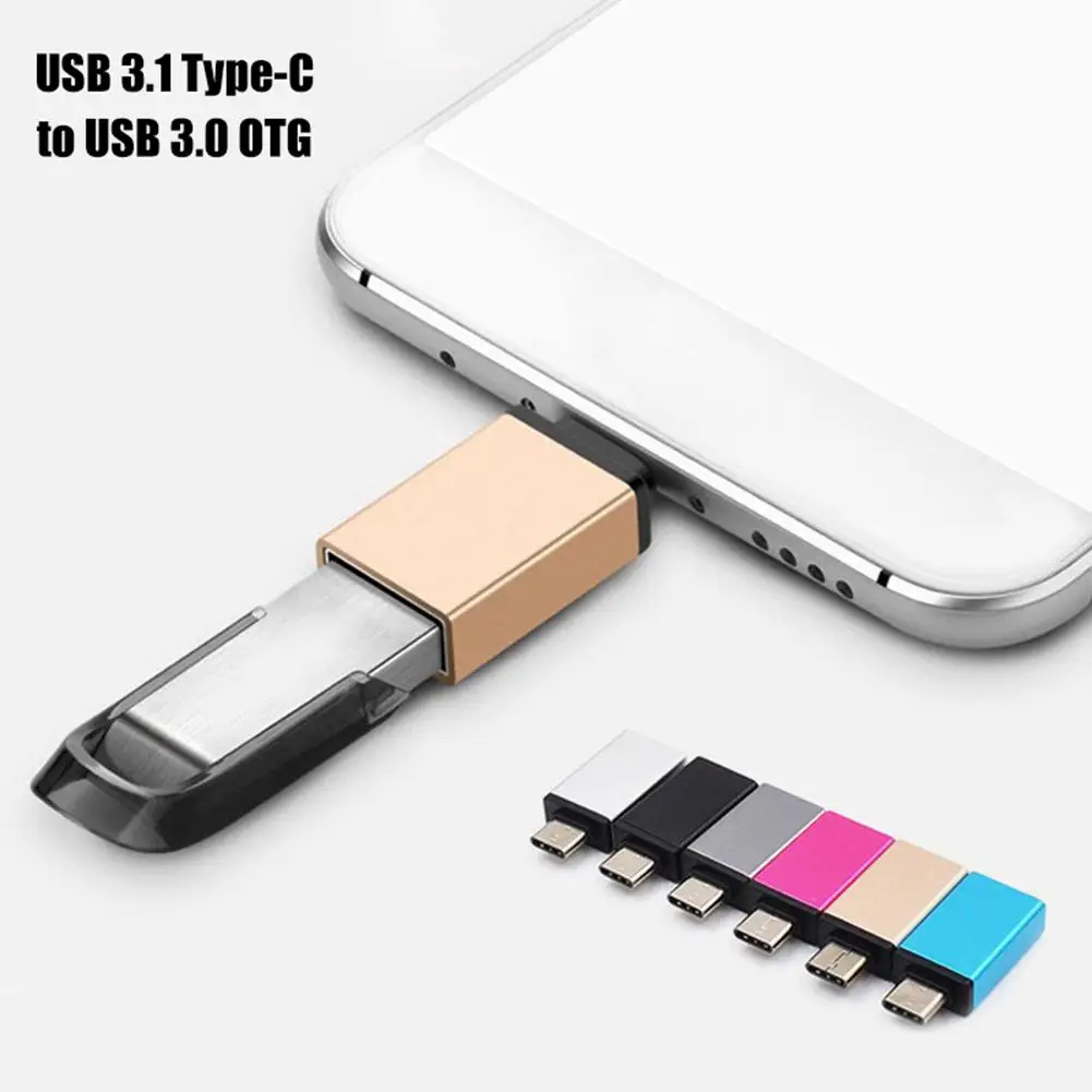 Переходник типа C с разъемом Папа-USB на USB 3 0 мама OTG переходник для телефонов Android