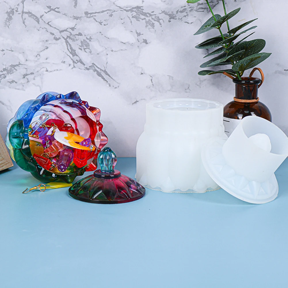

Storage Box Shape Casting Molds Tools Set Crystal Resin Silicone Mold Glue Mirror Mold Silicone Crystal Accessories Craft Making