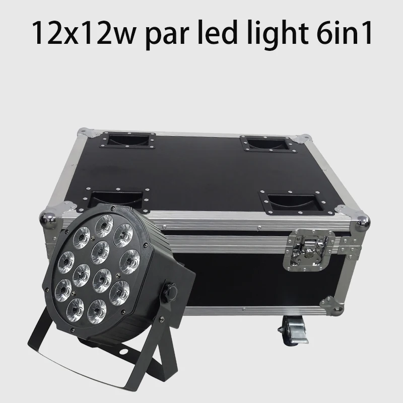 Светодиодный Par свет 12x12 Вт RGBWA УФ 6in1 без каблука Светодиодная лампа с полета чехол