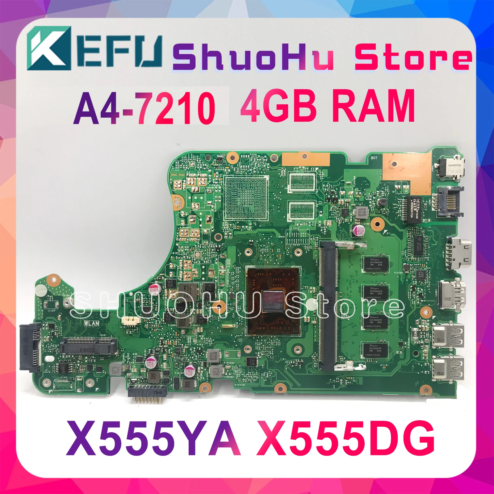 Материнская плата KEFU X555DG для ASUS X555YI X555YA X555D A555DG X555QG X555Y материнская ноутбука