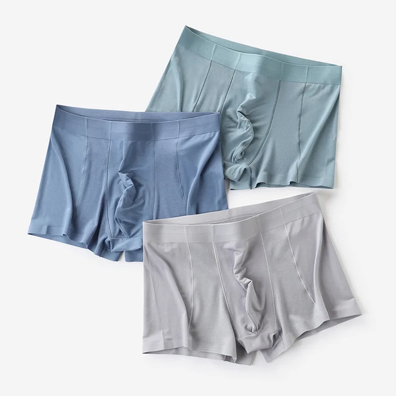 

Men's underwear men's modal boxer shorts spring and summer new thin ice silk mesh boxer shorts