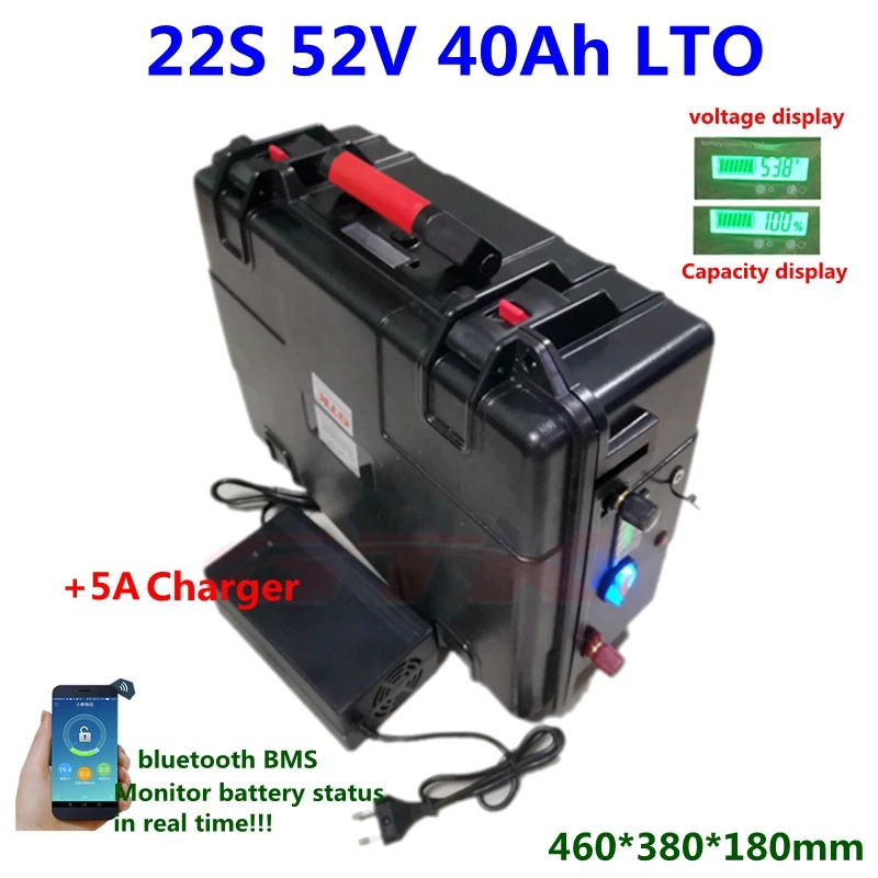 GTK 22S 52 в 8 40 Ач LTO 2 4 В литий титанатный аккумулятор с BMS для электровелосипеда