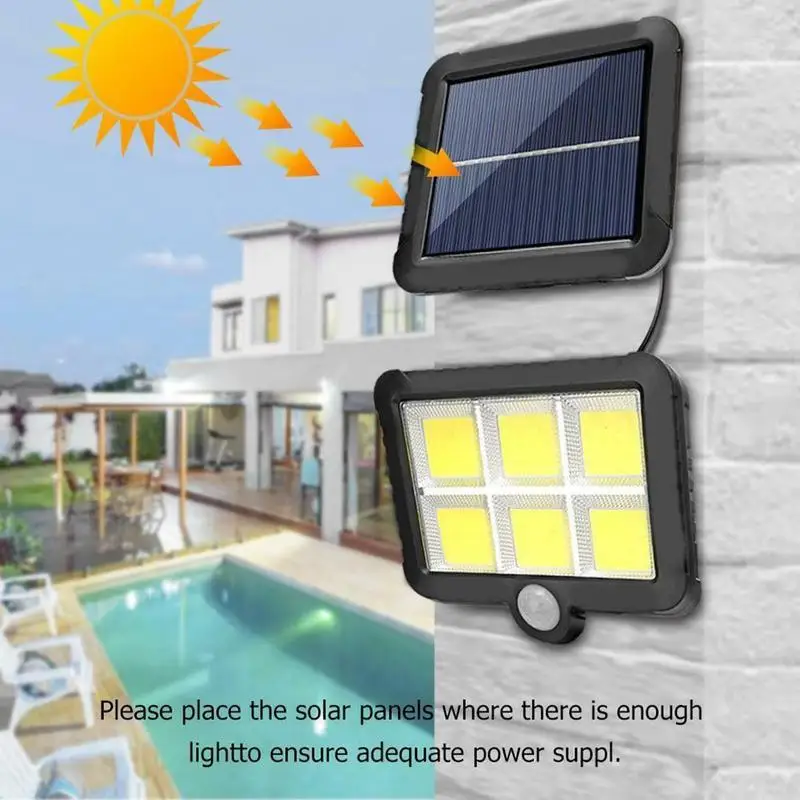 

New Split Solar Sensitive Light 56 LED Wall Lamp High Solar Design Sensor Waterproof IP65 Brightness Wall Garage Light Ligh M9K2