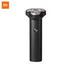 Оригинальная Xiaomi Mijia электробритва S300 Черная 3D плавающая шпона двойная режущая головка IPX7 Водонепроницаемая зарядка Type-C