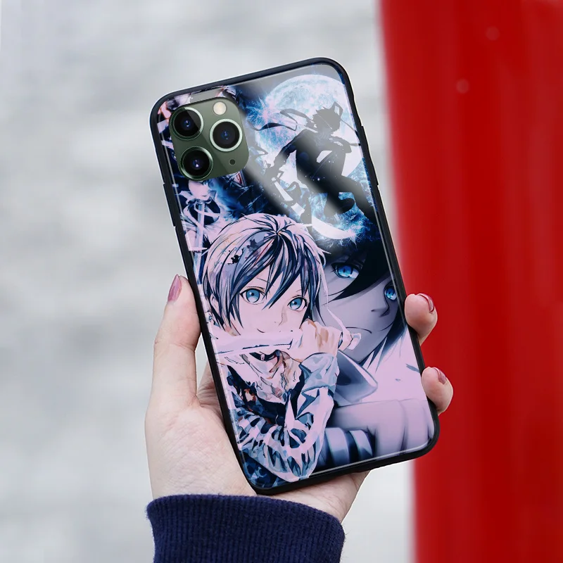 Yato noragami аниме закаленное стекло Мягкий силиконовый чехол для телефона iPhone SE 6s 7 8