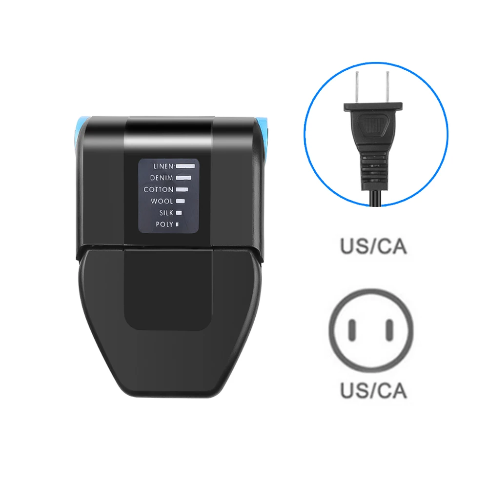 US Plug Прямая поставка складной портативный Утюг компактный Touchup и идеальный складной дорожный складной мини утюг для воротника рукав для удаления морщин - Цвет: US Plug
