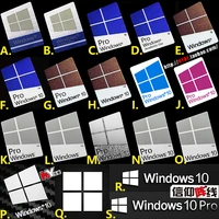 original windows10 win10 pro computer sticker metal sticker notebook label desktop