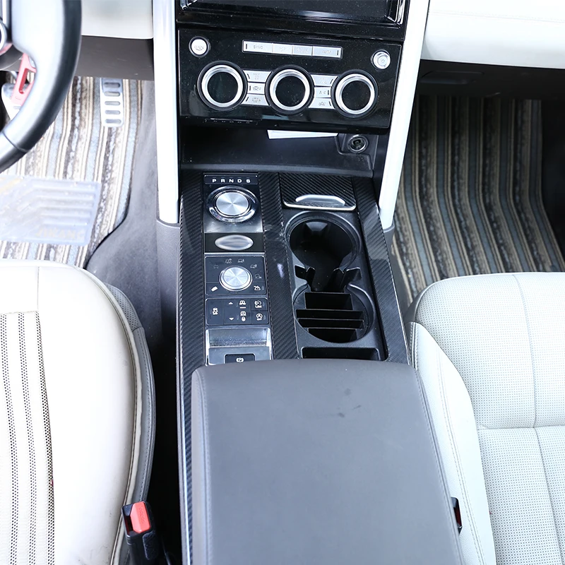 

Real Carbon Fiber For Land Rover Discovery 5 LR5 l462 2017 2018 Center Console Protection Panel Cover Trim Car Accessory