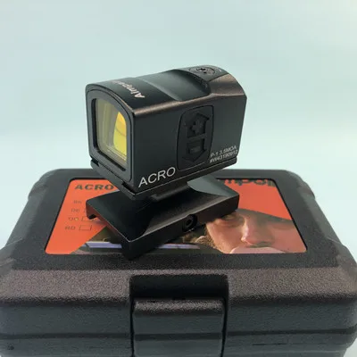 Black w high mount Тактический P1 Red Dot Reflex Sight голографический прицел страйкбол охотничья оптика для пистолета RMR Sight - Цвет: Black w high mount