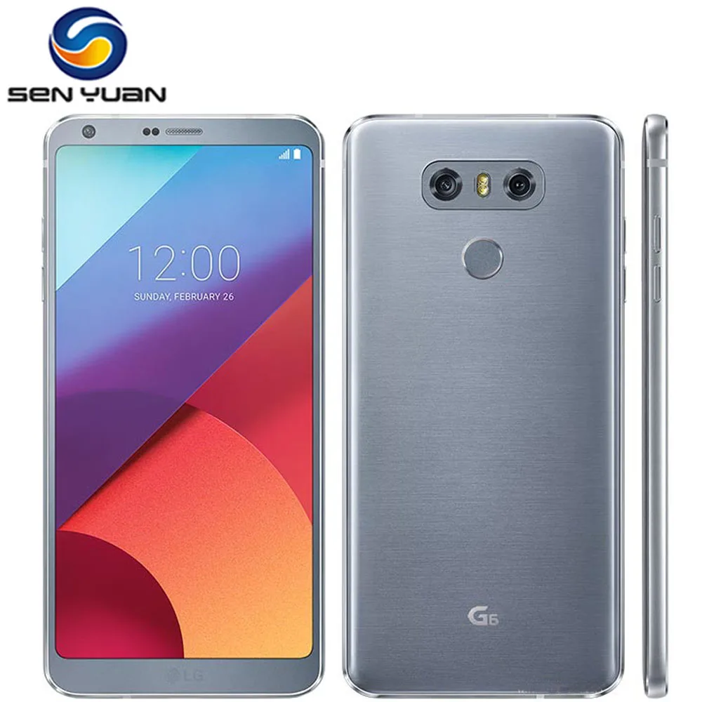 Оригинальный разблокированный мобильный телефон LG G6 5 7 дюйма 4 Гб ОЗУ 64 ПЗУ