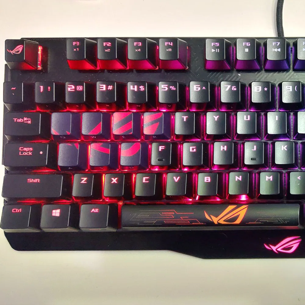 8 шт. ROG сублимационная крышка ключа PBT s OEM ESC QWERASD для переключателя Cherry Mx