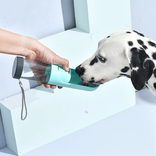 Pet Water Drinking Fountain Outdoor Pet Drinking Cup with Activated Carbon Filter Portable Pet Drinking Bottle Accompanying Cup