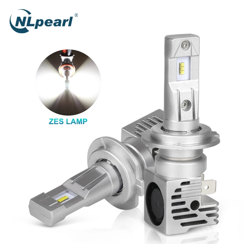 

NLpearl 2x Car Led Headlight Bulbs ZES Chips 12000/LM 50W Led H7 6000k H4 H1 9005 HB3 9006 HB4 H11 H8 H9 Car Headlight Lamp 12V