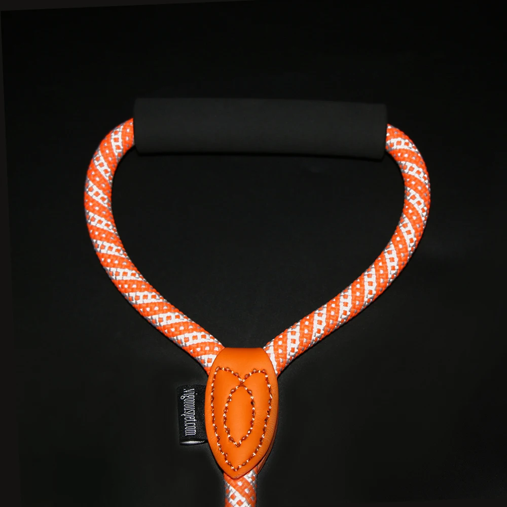 Светлый поводок для собак длинная губчатая ручка Светоотражающий Поводок