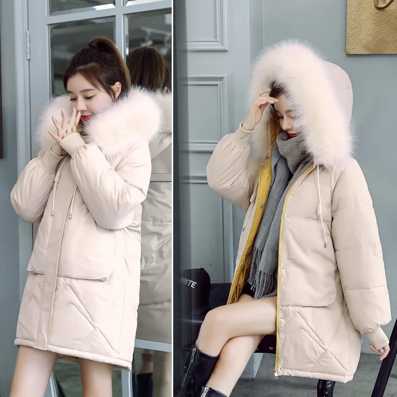 Новинка 2019 зимнее теплое пальто короткие женские тонкие куртки Женская Толстая