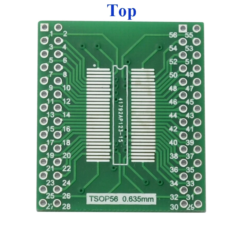 TSSOPII TSSOP56 0,635 мм/0,8 мм до DIP56 IC АДАПТЕР TSSOP56 socket тестовая плата для эксперимента pcb