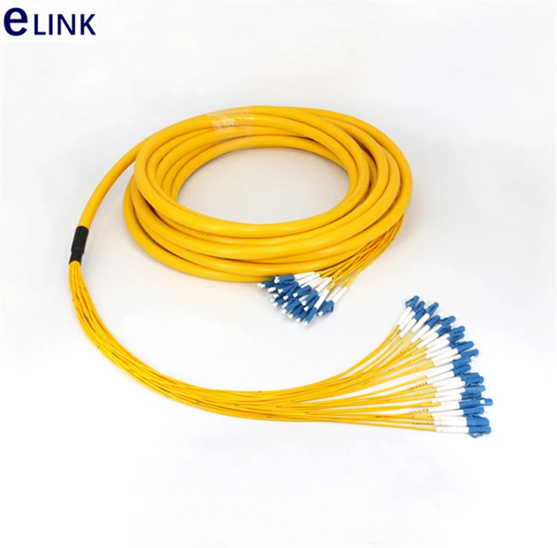 1m 24 cores fiber patchcord SM bundled jumper LC SC FC ST branch cable 2.0mm Singlemode optical fiber patch lead 24C bundle