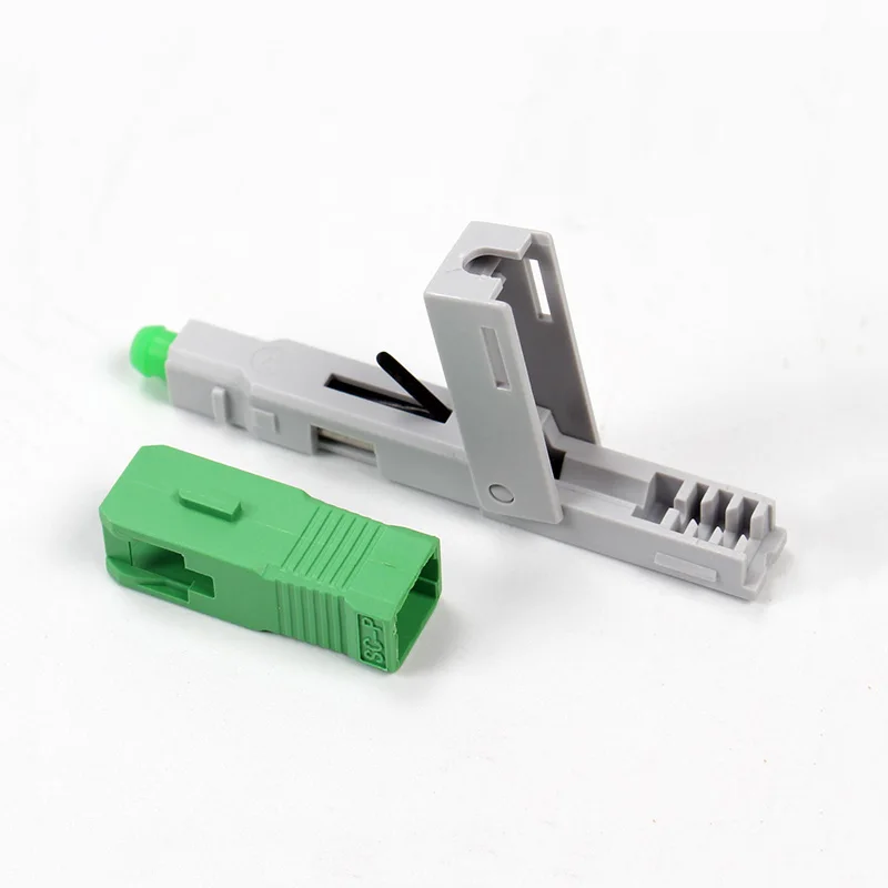 200pcs Embedded-SC APC Fiber Optic Quick Connector FTTH Single-Mode Fast Field Assembly Optical | Мобильные телефоны и