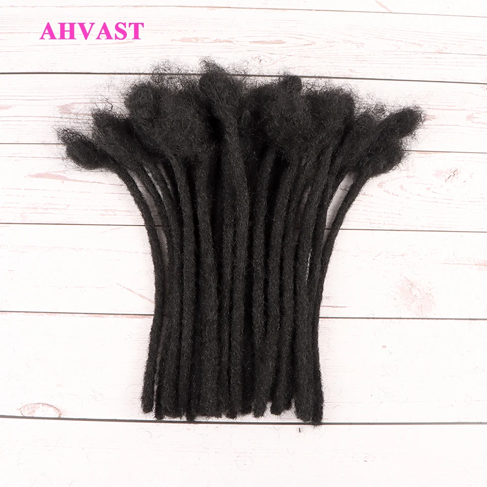 VAST Natural Black Color 100% Soft Natural Afro Kinky Human Hair Dreadlock Extension Permanent Loc Extension Human Hair