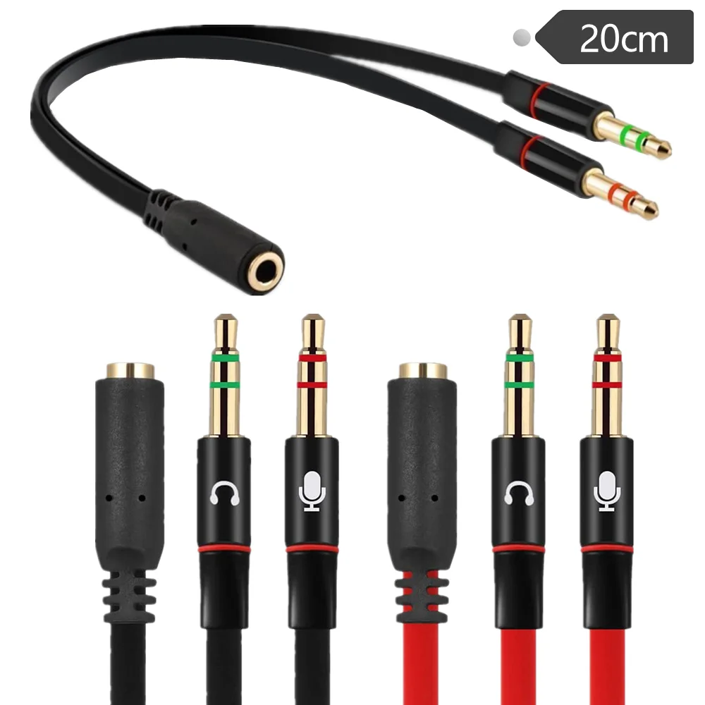 Разветвитель для наушников компьютера 3 5 мм мама к 2 двойные папа наушники