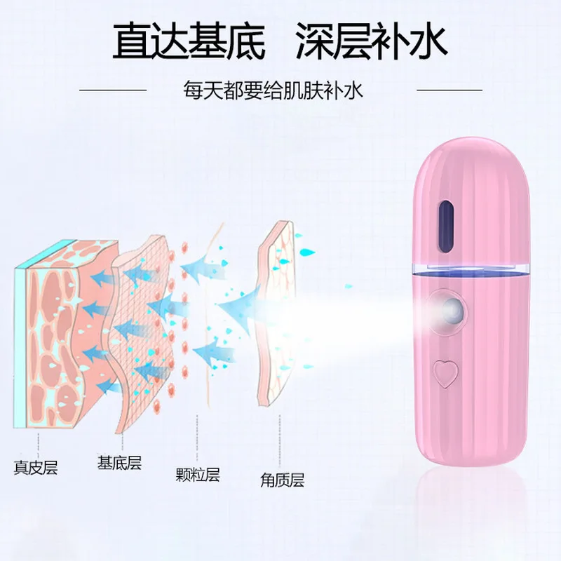 

Portable 30ml USB Air Humidifier Face Stream Beauty Handheld Water Machine Moisturizing Mist Maker Face Humidifier Oil Diffuser