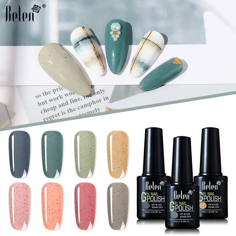Гель лак Belen для ногтей КОРАЛЛОВЫЙ ПЕСОК долговечный УФ светодиодный