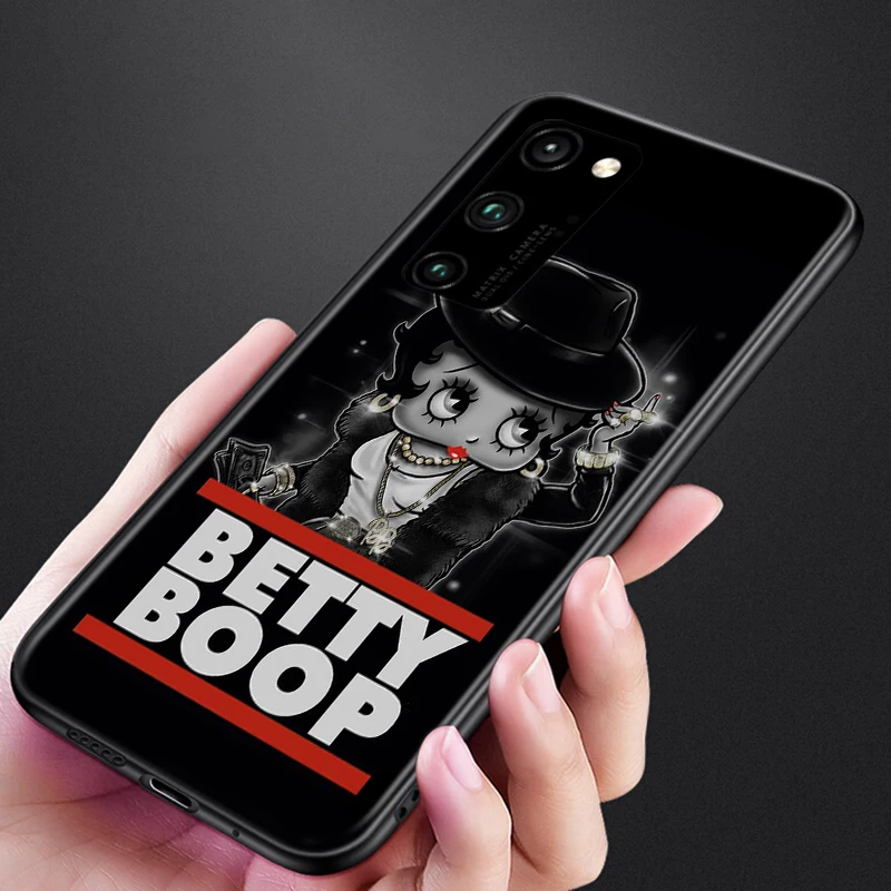 

Silicone Cover Cute Betty Boop Art for Huawei Honor 30 20 Pro 10i 9A 9S 9X 8X 10 9 Lite 8 8A 7A 7C Pro 8C Phone Case