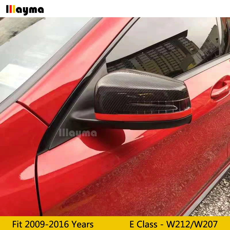W212 сменная крышка зеркала из углеродного волокна для Benz E класса E300 E400 2012-2016 года