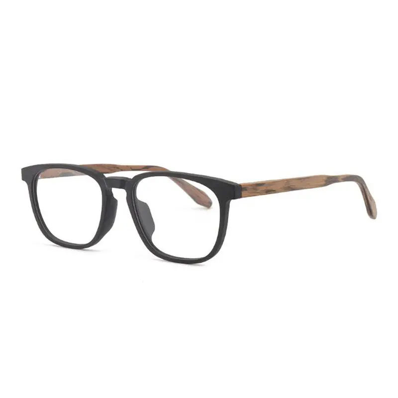 

HOTOCHKI Full Eyeglasses Frames Acetate Wooden Men and Women Eyewear New Retro Wood Like Prescription optical Glasses Frame