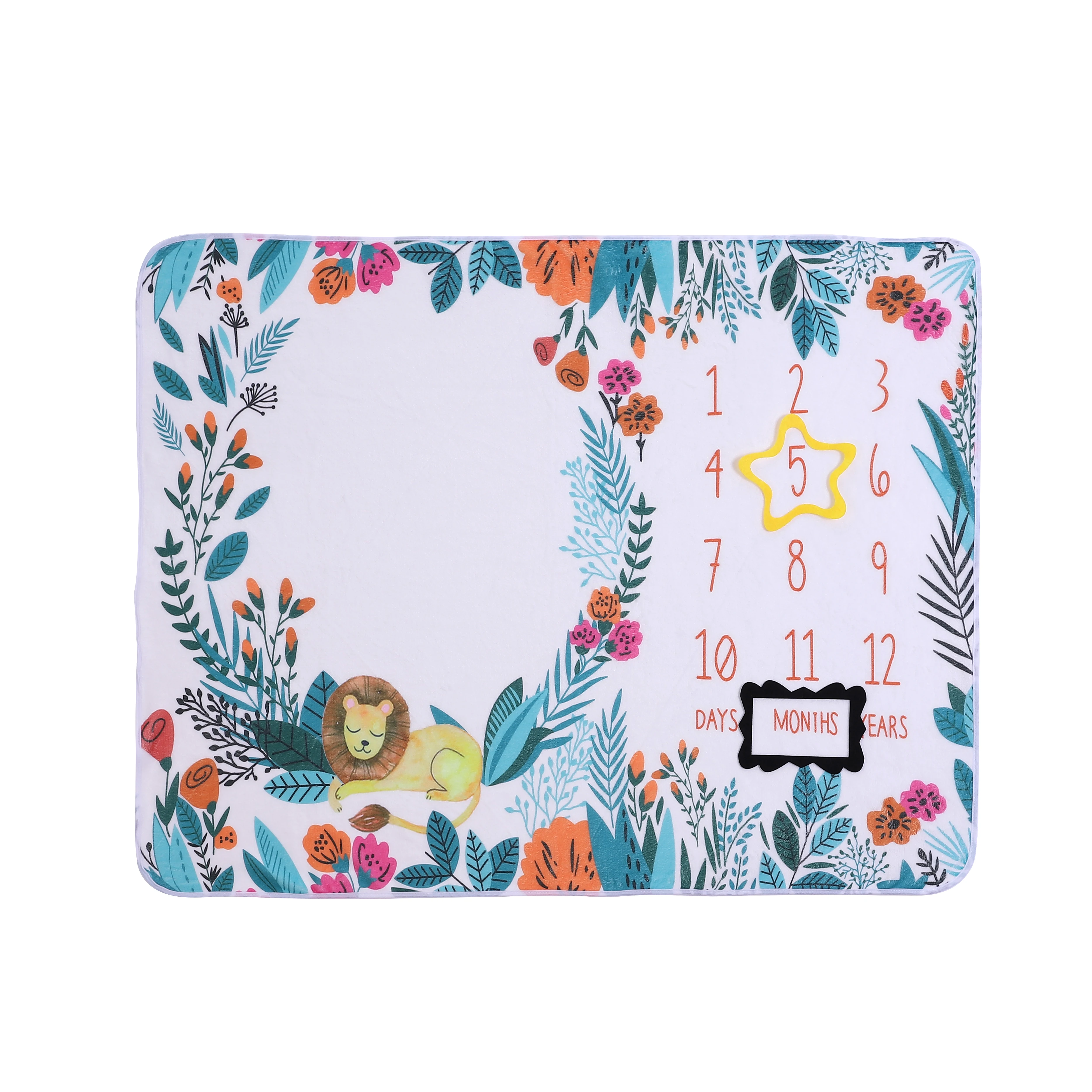 75*100 см детский ежемесячный рекорд веха роста одеяло новорожденный реквизит для