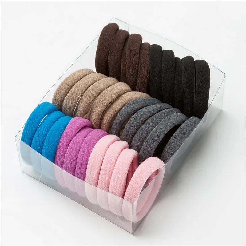 

30PCS Women Girls 5CM Colorful Polyester Elastic Hair Bands Ponytail Holder Rubber Bands Scrunchie Headband Hair Accessories