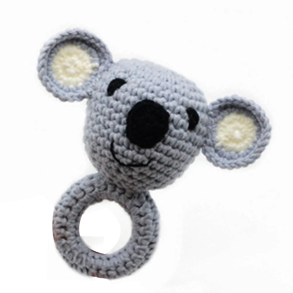 Встроенный колокольчик дизайн животных Прорезыватель деревянный безопасный