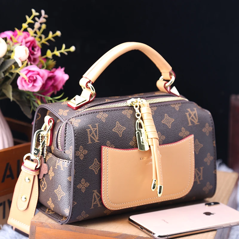 

Large Capacity Designer Bags Genuine Leather Women Box Shape Handbags 2021 New Fashion Shoulder Messenger Bag Channels Handbags