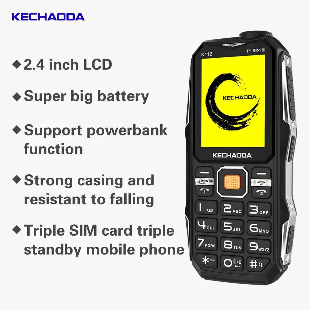 Телефон GUOPHONE K112 2 4 &quot 32MB 3200mah Расширенный 32GB фронтальная и задняя двойная камера