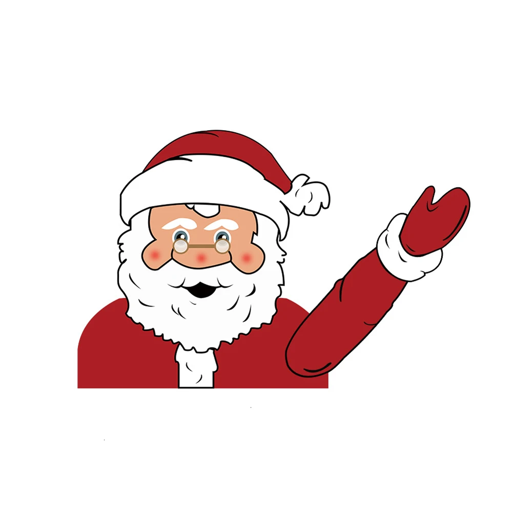 Мультфильм Санта Клаус Наклейки &quotСанта Клаус&quot Домашний Декор стены Рождество