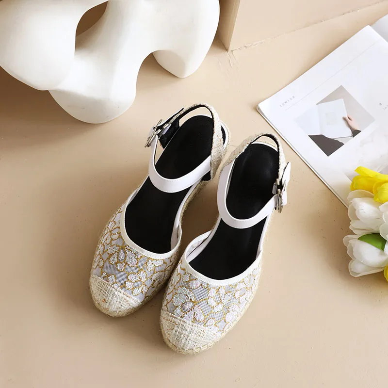 Phoentin дизайнерская женская обувь с вышивкой из сетки большого размера на каблуках