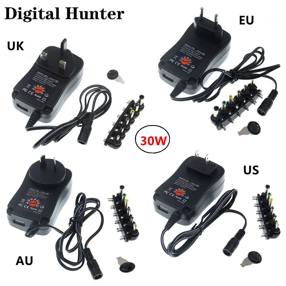 1 комплект адаптер питания для светодиодных лент 3 в 4 5 В 6 7 9 12 2 А | Обустройство