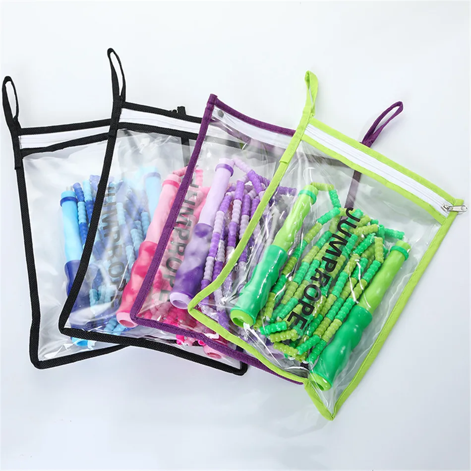 

Soft Beaded Jump Rope Fitness Skipping Rope for Kids Men and Women Adjustable