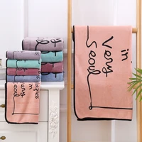 new style bath towel reactive printing microfiber composite encryption soft absorbent hair towel bath towels for adults set