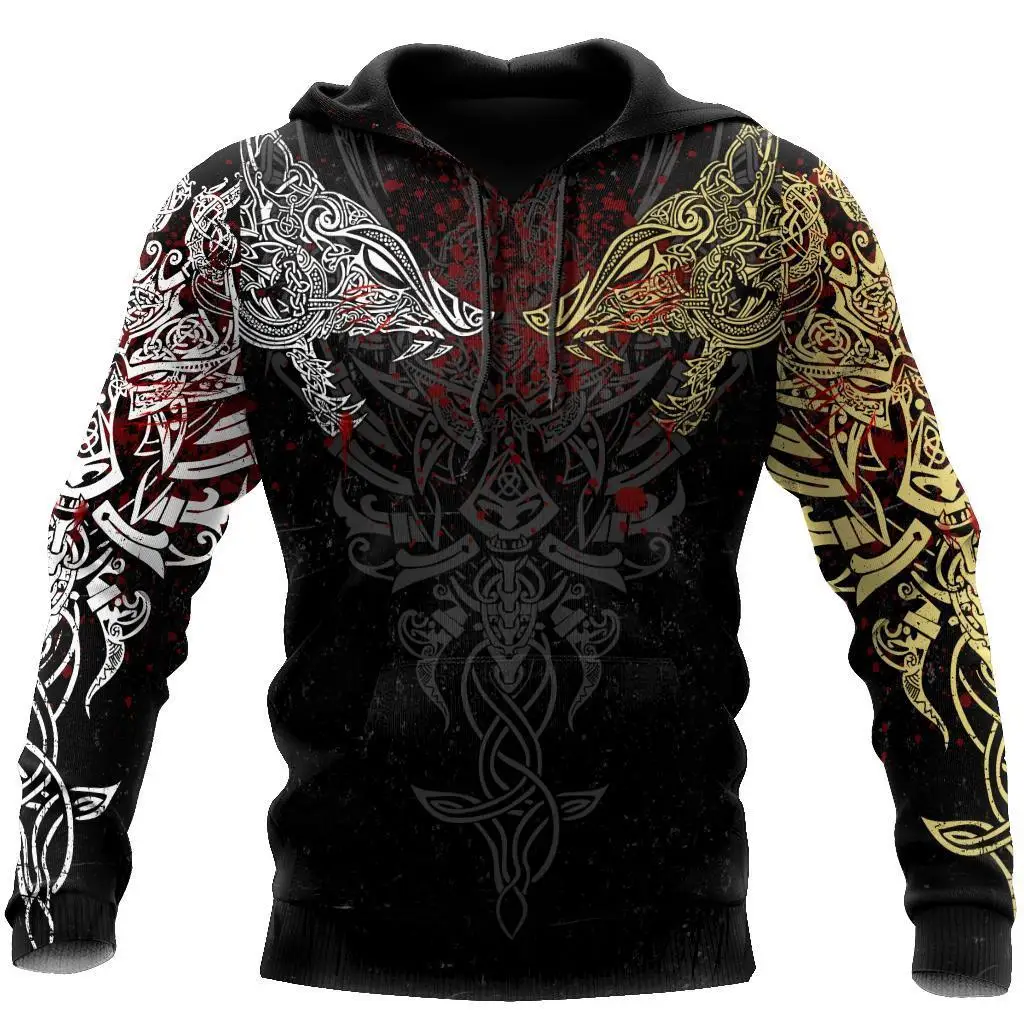 

Geki And Freki Viking Wolf Tattoo 3D Print Unisex Deluxe Hoodie Men Sweatshirt Streetwear Zip Pullover Casual Jacket Tracksuit