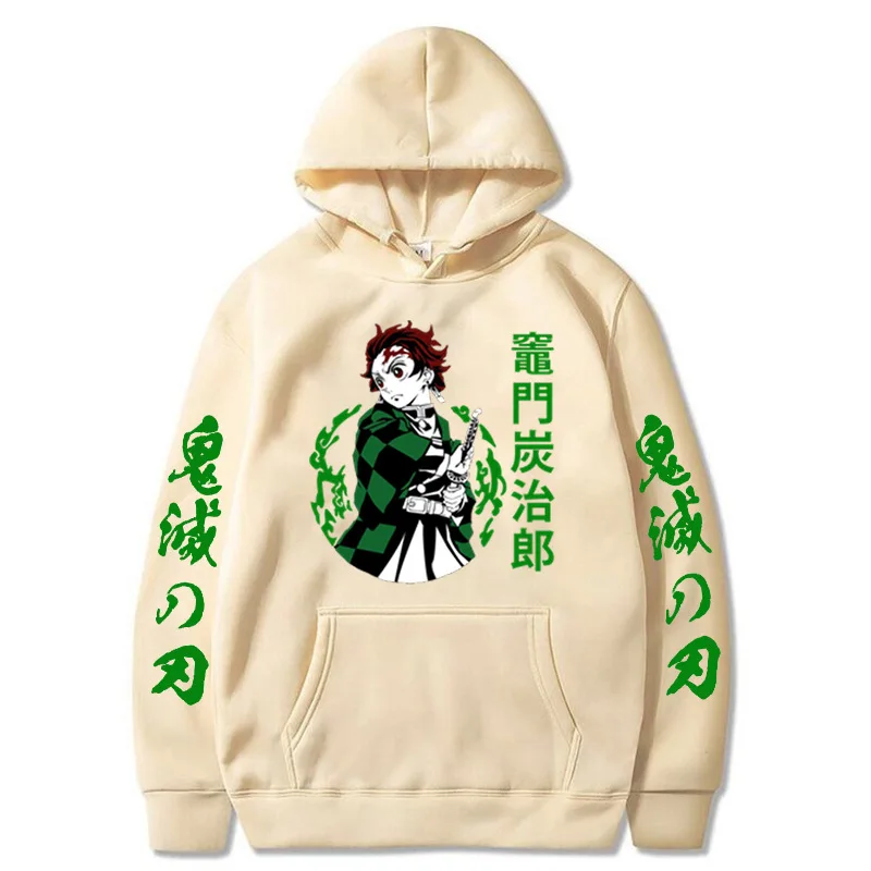 

2022 Harajuku Demon Slayer Tanjirou Kamado Hoodies Pullover Japan Anime Hoodie Men's Casual Sweatshirts Unisex Clothes Sudadera