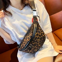 leopard print fanny pack for women crossbody bags fancy frills de luxe chest shoulder mini bolso sac ceinture femme