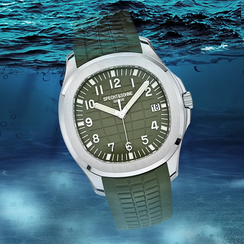 

40MM Mechanical Mens Watches Japan Citizen 8215 Movt Sapphire Glass 100m Waterproof Classic Fashion Luxury Automatic Male Watch