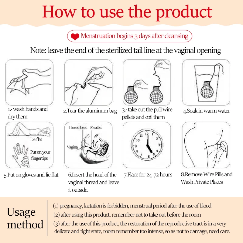 Вагинальная детоксикация Yoni вагинальная жемчуга для женской гигиены 100