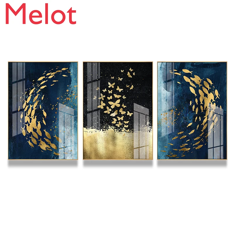 

Гостиная декоративная живопись новый китайский современный минималистский диван настенная живопись картины для ресторана Спальня роспис...