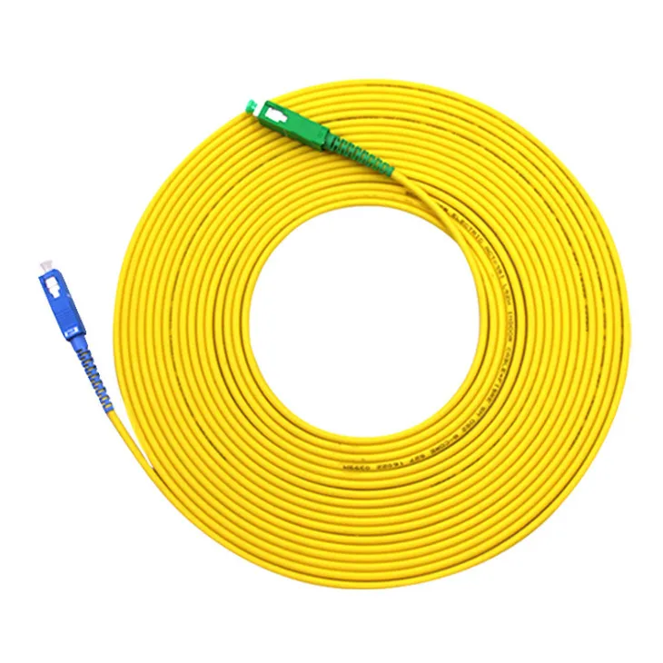 SC APC для UPC Patchcord 1 м до 15 оптический патч корд 2 0 мм ПВХ G657A волоконный Перемычка Simplex