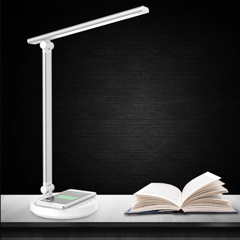 

Desk Lamp with Wireless Charging Station for Apple Android Mobile Phone Touch Dimmable for Iphone 13 12 Pro Max 11 Xs Max 8 Plus