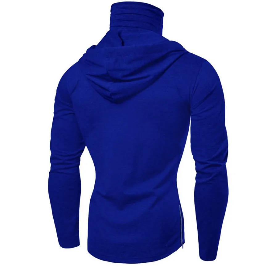 Мужская одежда толстовки маска Череп однотонный пуловер длинный рукав толстовка