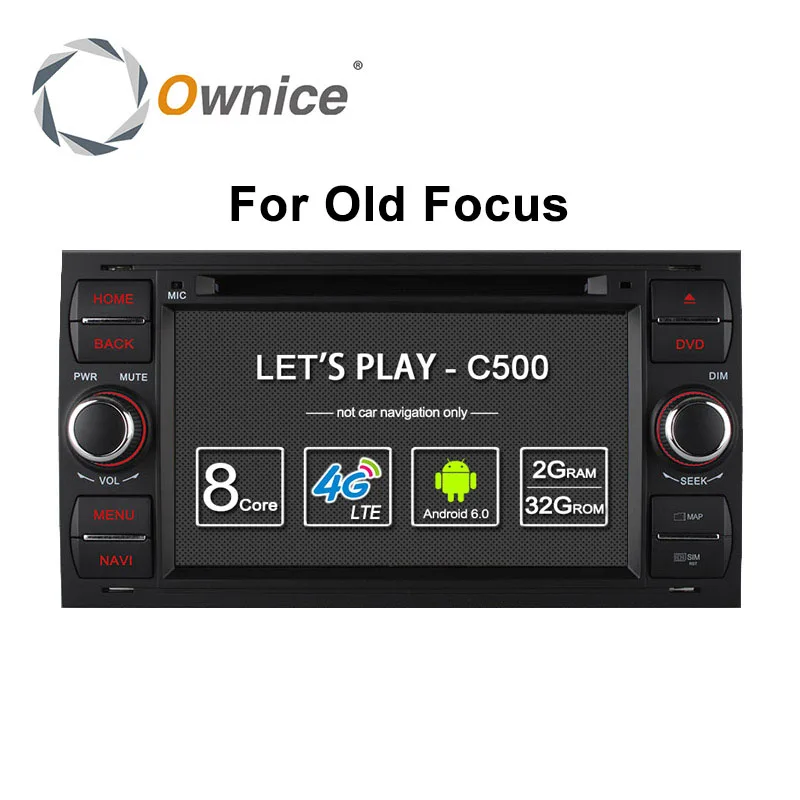 Автомобильный DVD плеер Ownice C500 Android 6 0 8 ядер для Ford Mondeo Focus Transit GPS Navi радио поддержка