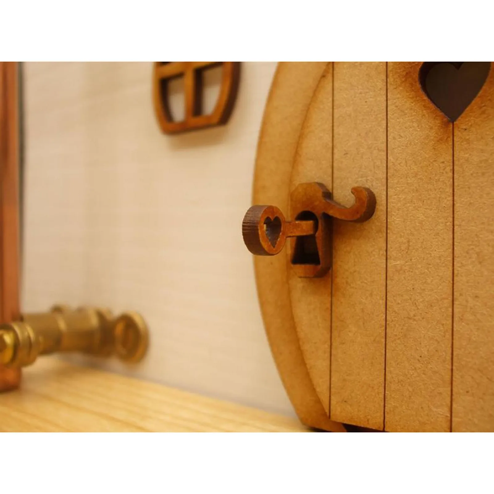 3d деревянная сказочная садовая дверь ручная работа сделай сам украшение для